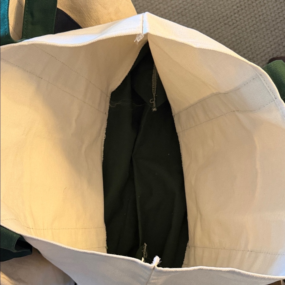 Trader Joe's Reusable Tote Bag with Green Straps NWT - Picture 7 of 12